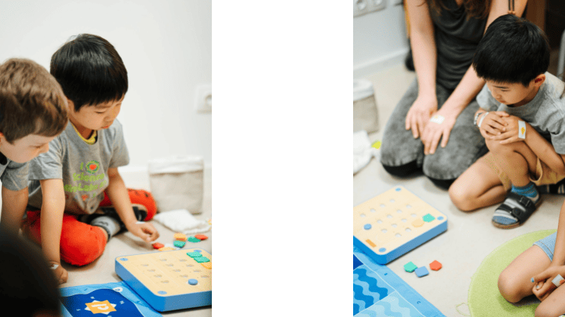 Lernroboter Cubetto im Kindergarten in Villach